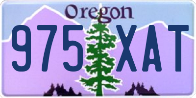 OR license plate 975XAT