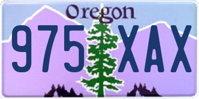 OR license plate 975XAX