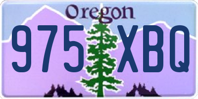 OR license plate 975XBQ