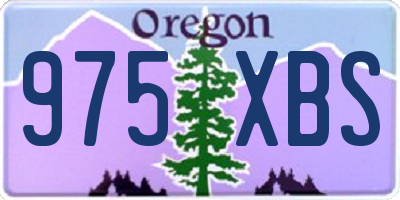 OR license plate 975XBS