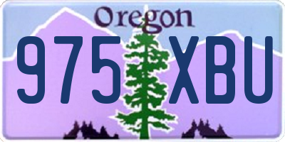 OR license plate 975XBU