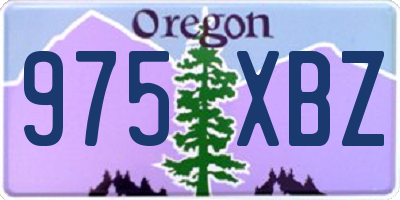 OR license plate 975XBZ