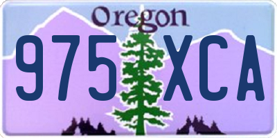 OR license plate 975XCA