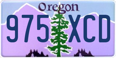 OR license plate 975XCD
