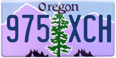 OR license plate 975XCH