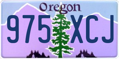 OR license plate 975XCJ