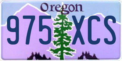 OR license plate 975XCS