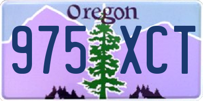 OR license plate 975XCT