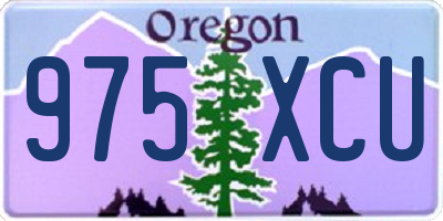 OR license plate 975XCU