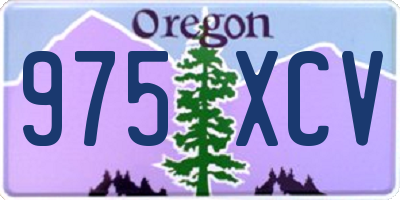 OR license plate 975XCV