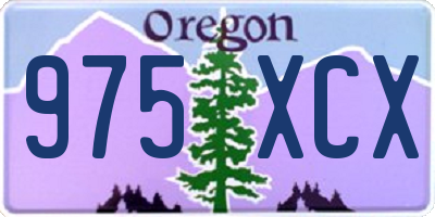 OR license plate 975XCX
