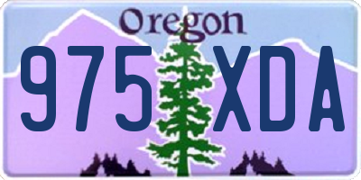 OR license plate 975XDA
