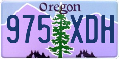 OR license plate 975XDH