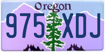 OR license plate 975XDJ