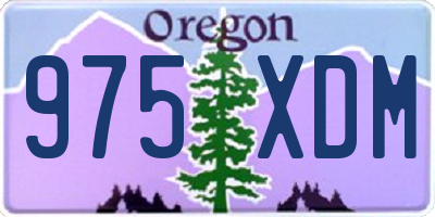 OR license plate 975XDM