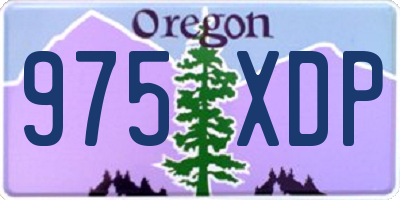 OR license plate 975XDP