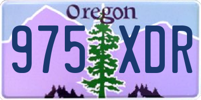 OR license plate 975XDR