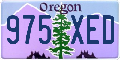 OR license plate 975XED