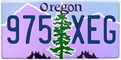 OR license plate 975XEG