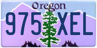 OR license plate 975XEL