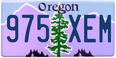 OR license plate 975XEM