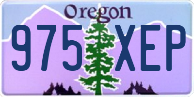 OR license plate 975XEP