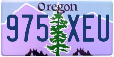 OR license plate 975XEU