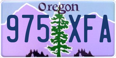 OR license plate 975XFA