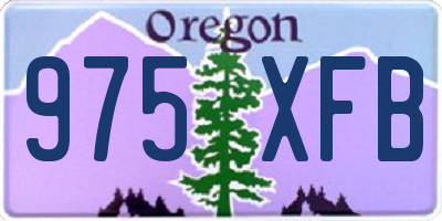 OR license plate 975XFB