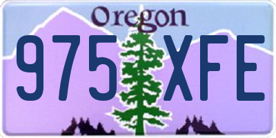 OR license plate 975XFE