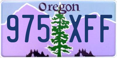 OR license plate 975XFF