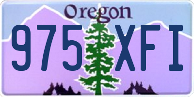 OR license plate 975XFI