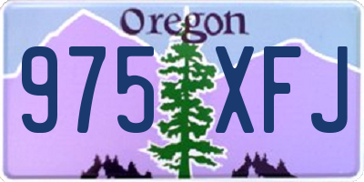 OR license plate 975XFJ