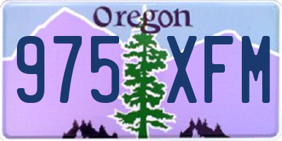 OR license plate 975XFM