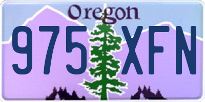 OR license plate 975XFN