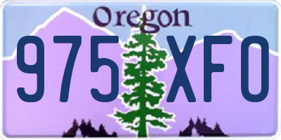 OR license plate 975XFO