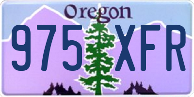 OR license plate 975XFR