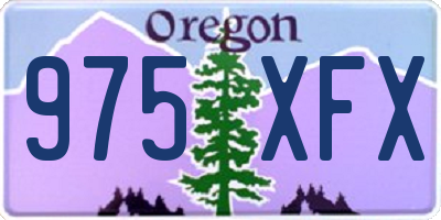 OR license plate 975XFX
