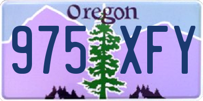 OR license plate 975XFY