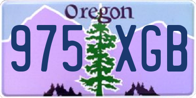 OR license plate 975XGB