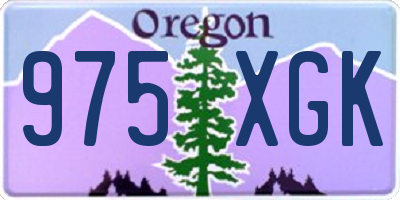 OR license plate 975XGK