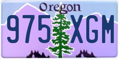 OR license plate 975XGM