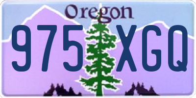 OR license plate 975XGQ