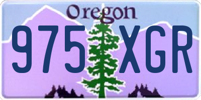 OR license plate 975XGR