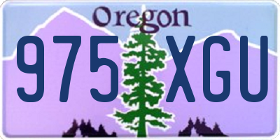OR license plate 975XGU