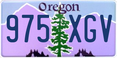 OR license plate 975XGV