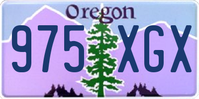 OR license plate 975XGX