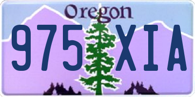 OR license plate 975XIA
