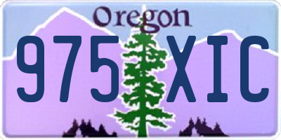 OR license plate 975XIC