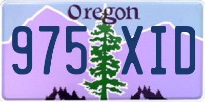OR license plate 975XID